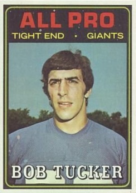 1974 Topps Bob Tucker #127 Football Card