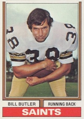 1974 Topps Bill Butler #118 Football Card