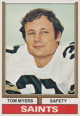 1974 Topps Tom Myers #94 Football Card