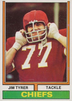 1974 Topps Jim Tyrer #85 Football Card