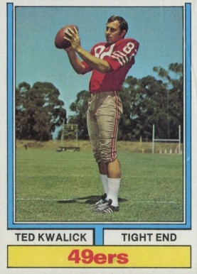 1974 Topps Ted Kwalick #78 Football Card
