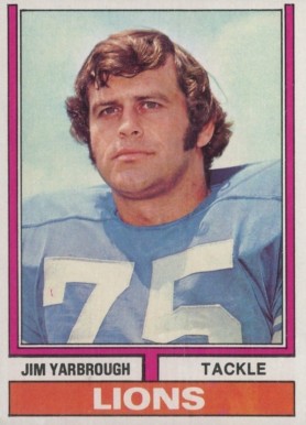 1974 Topps Jim Yarbrough #24 Football Card