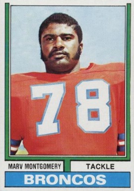 1974 Topps Marv Montgomery #37 Football Card