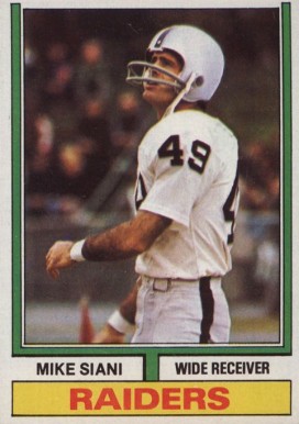 1974 Topps Mike Siani #39 Football Card