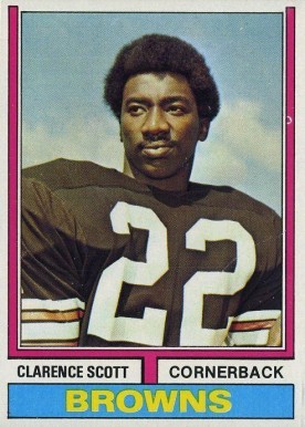 1974 Topps Clarence Scott #64 Football Card