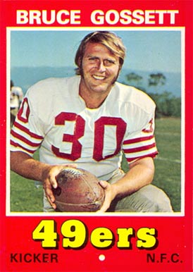 1974 Wonder Bread Bruce Gossett #7 Football Card