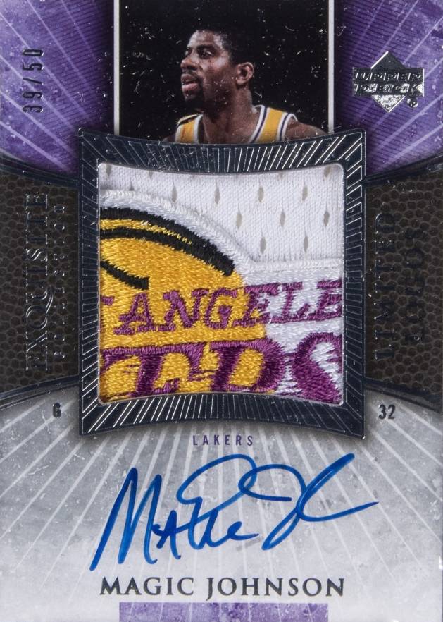 2006 Upper Deck Exquisite Collection Limit Logos  Magic Johnson #LL-MA Basketball Card
