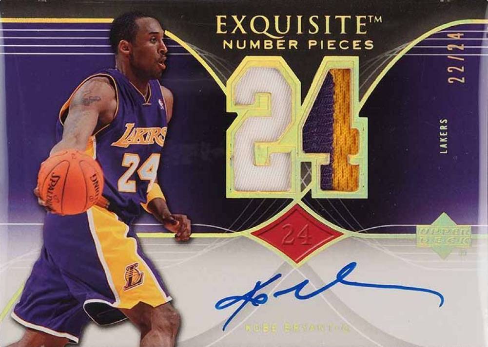 2006 Upper Deck Exquisite Collection Number Pieces Kobe Bryant #EN-KB Basketball Card