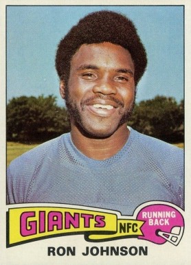 1975 Topps Ron Johnson #395 Football Card