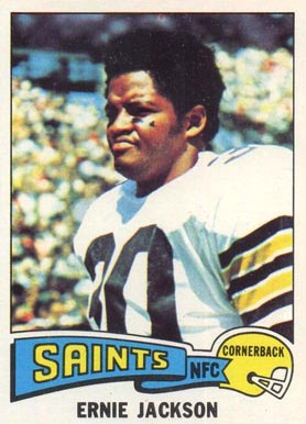 1975 Topps Ernie Jackson #323 Football Card