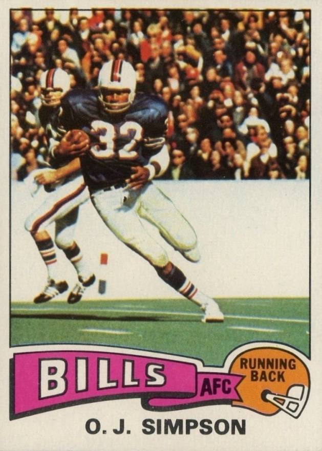 1975 Topps O.J. Simpson #500 Football Card