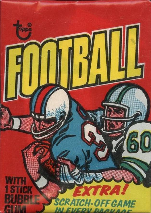 1975 Topps Wax Pack #WP Football Card