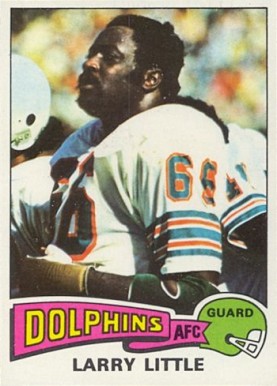 1975 Topps Larry Little #499 Football Card