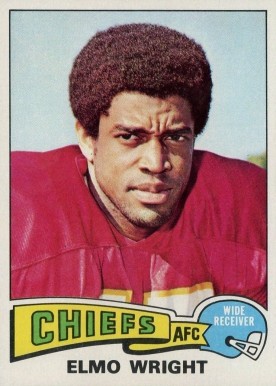 1975 Topps Elmo Wright #513 Football Card