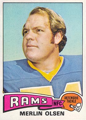 1975 Topps Merlin Olsen #525 Football Card