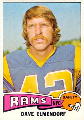 1975 Topps Dave Elmendorf #482 Football Card
