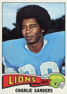 1975 Topps Charlie Sanders #445 Football Card