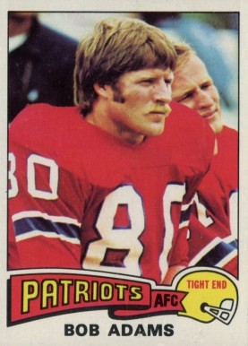 1975 Topps Bob Adams #407 Football Card