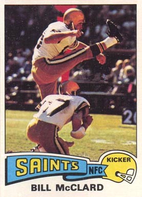 1975 Topps Bill McClard #382 Football Card