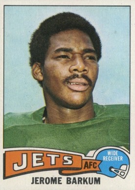 1975 Topps Jerome Barkum #372 Football Card