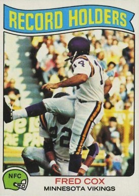 1975 Topps Fred Cox #352 Football Card