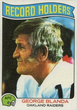 1975 Topps George Blanda #351 Football Card