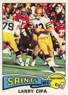 1975 Topps Larry Cipa #348 Football Card