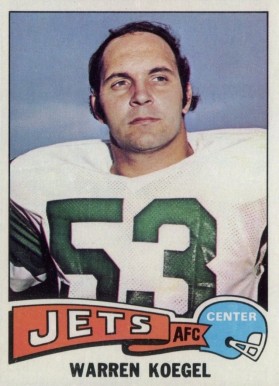 1975 Topps Warren Koegel #339 Football Card