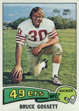 1975 Topps Bruce Gossett #302 Football Card