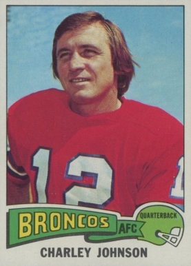 1975 Topps Charley Johnson #295 Football Card