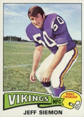 1975 Topps Jeff Siemon #268 Football Card
