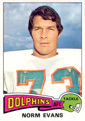 1975 Topps Norm Evans #234 Football Card
