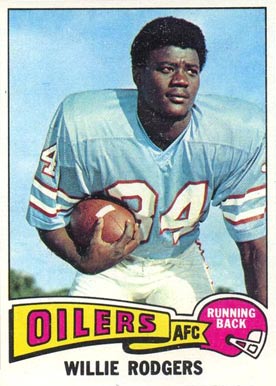1975 Topps Willie Rodgers #166 Football Card