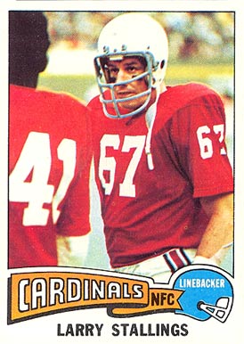 1975 Topps Larry Stallings #154 Football Card