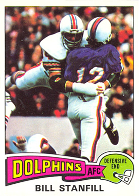 1975 Topps Bill Stanfill #81 Football Card