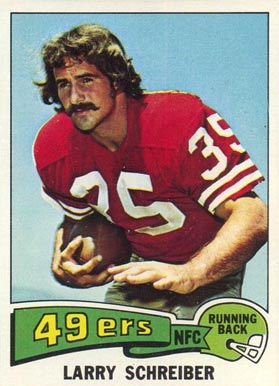 1975 Topps Larry Schreiber #58 Football Card