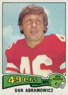 1975 Topps Dan Abramowicz #32 Football Card