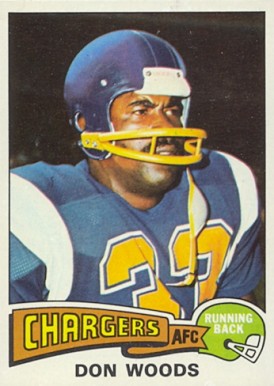 1975 Topps Don Woods #10 Football Card