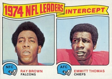 1975 Topps Interception Leaders #5 Football Card