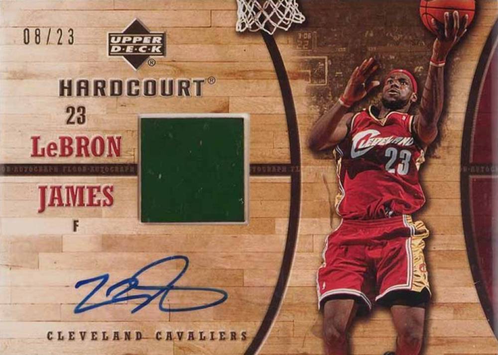 2006 Upper Deck Hardcourt Game Floor LeBron James #GF-30 Basketball Card