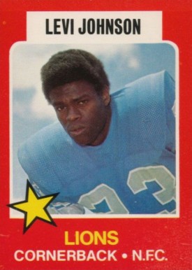 1975 Wonder Bread Levi Johnson #22 Football Card