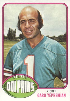 1976 Topps Garo Yepremian #435 Football Card