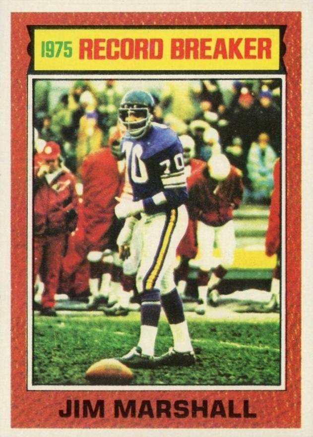 1978 Topps # 343 Jim Marshall Minnesota Vikings NM/MT Vikings Football Card 