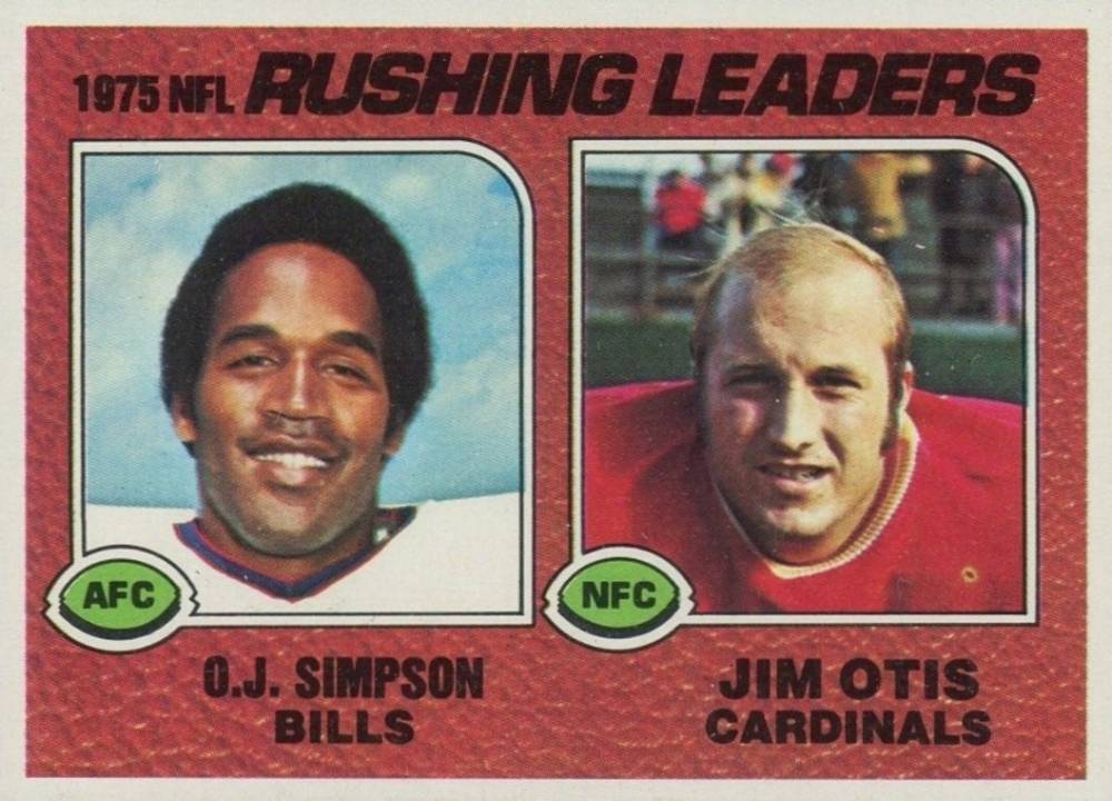 1976 Topps Rushing Leaders #203 Football Card