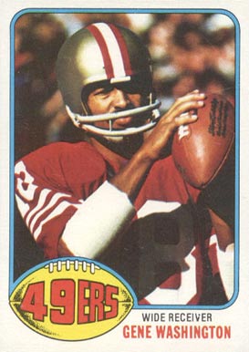 1976 Topps Gene Washington #418 Football Card