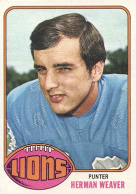 1976 Topps Herman Weaver #375 Football Card