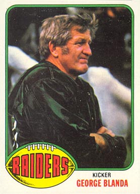 1976 Topps George Blanda #355 Football Card