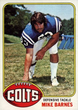 1976 Topps Mike Barnes #53 Football Card