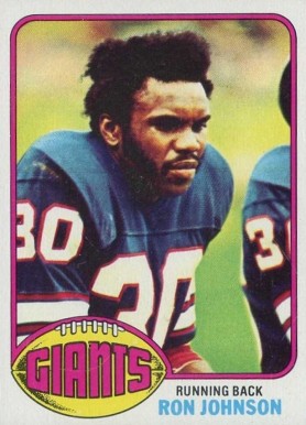 1976 Topps Ron Johnson #87 Football Card