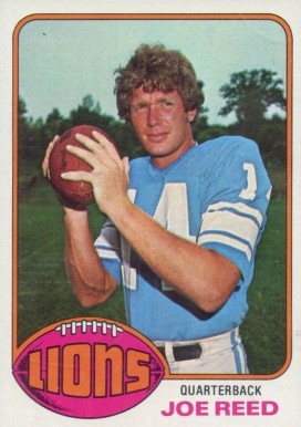 1976 Topps Joe Reed #137 Football Card